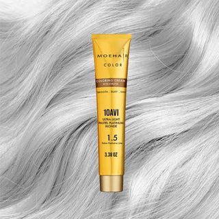 3.38 Oz - 10AVI - Pastel Platinum Blonde Hair Color - Permanent