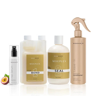 Pack of Moeplex Bond and Seal with Hair Serum & Leave-In Conditioner Moehair USA