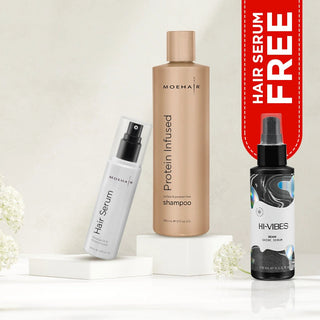 Protein Infused Shampoo & Hair Serum Combo Moehair USA