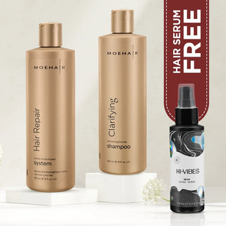 Hair Repair System and Clarifying Shampoo Combo Moehair USA