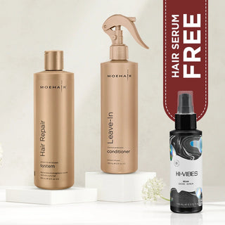 Hair Repair System and Leave In Conditioner  Combo Moehair USA