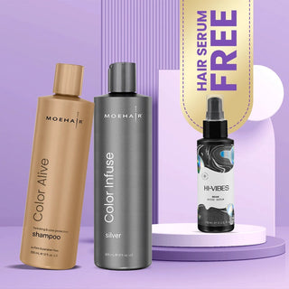 Color Infuse Silver and Color Alive Shampoo Combo Moehair USA