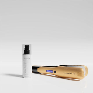 Hair Straightener + Hair Serum Combo