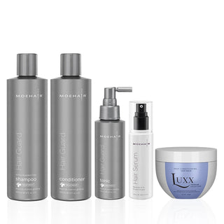 Set of-Hair Guard Shampoo, Conditioner & Tonic with Hair Mask & Serum