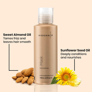 3.4 Oz - Hair Mask | Protein & Shea Butter Infused | Moehair | Ingredients