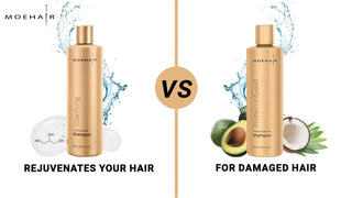 Moehair protein shampoo vs. clarifying shampoo - Which suits your hair?