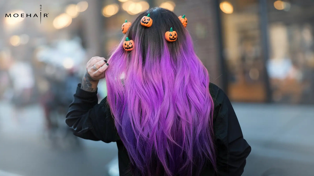 Purple Hair Color Ideas for Halloween  Moehair USA Inc.