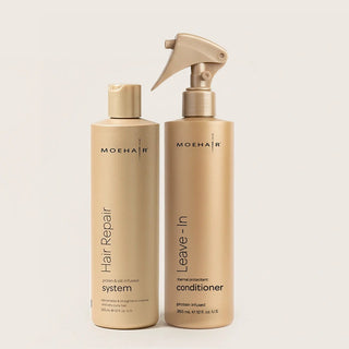Hair Repair System and Leave In Conditioner  Combo Moehair USA