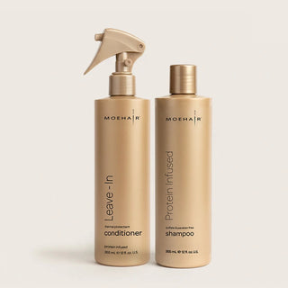 Protein Infused Shampoo & Leave-In Conditioner Combo Moehair USA