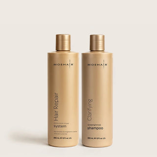 Hair Repair System and Clarifying Shampoo Combo Moehair USA