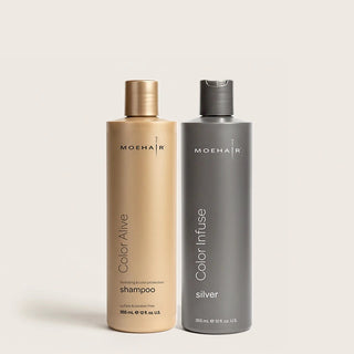 Color Infuse Silver and Color Alive Shampoo Combo Moehair USA