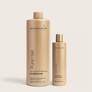 Pure Hair Makeover and Clarifying Shampoo Combo Moehair USA