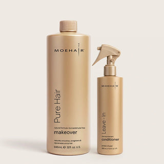 Pure Hair Makeover and Leave in Conditioner Combo Moehair USA