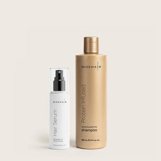 Protein Infused Shampoo & Hair Serum Combo Moehair USA