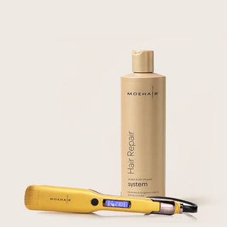 Moehair Hair Repair System and Hair Straightener Combo Moehair USA