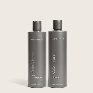 Color Vibrant Blonde Shampoo and Color Infuse Blonde Toner Combo Moehair USA