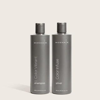 Color Vibrant Silver Shampoo and Color Infuse Silver Combo Moehair USA
