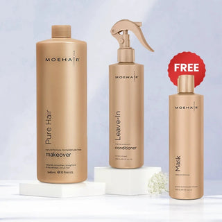Pure Hair Makeover and Leave in Conditioner Combo Moehair USA