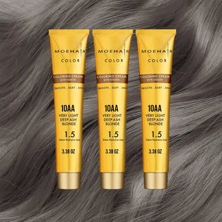 10AA-Very Light Deep Ash Blonde Hair Color-Permanent Hair Dye Moehair USA
