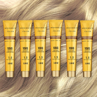10VG Very Light Caribe Blonde Hair Color Moehair USA