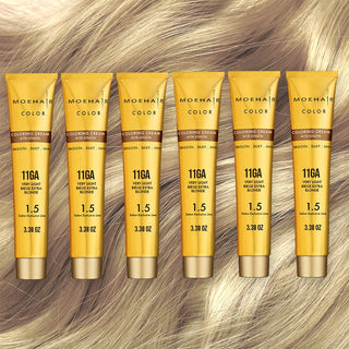 11GA Very Light Beige Extra Blonde Hair Color Moehair USA