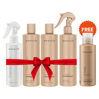 Pack of - Thermal Shield, Color Safe Shampoo & Conditioner , Leave-in Conditioner with free hair mask