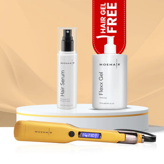 Combo of Hair Serum and Hair Straightener with free Hair Gel