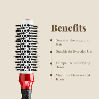 Moehair Hair Brush-Double Bristle Moehair USA