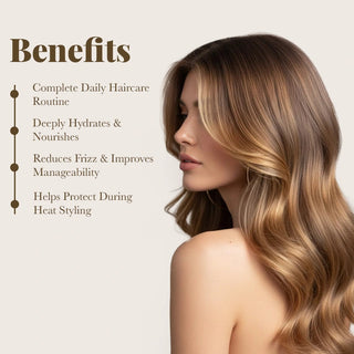 Pack of Protein Infused Shampoo & Conditioner with Mini Hair Serum & Mask Moehair USA