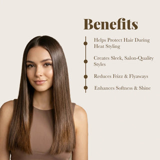 Hair Straightener & Thermal Shield & Hair Serum Trio Moehair USA