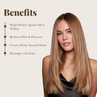 Hair Straightener, Thermal Shield & Hair Brush Trio Moehair USA