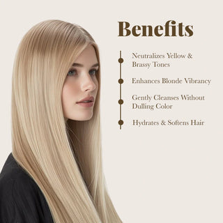 Color Vibrant Blonde Shampoo and Color Infuse Blonde Toner Combo Moehair USA