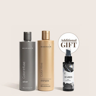 Color Infuse Silver and Color Alive Shampoo Combo Moehair USA
