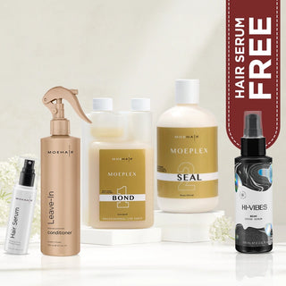 Pack of Moeplex Bond and Seal with Hair Serum & Leave-In Conditioner