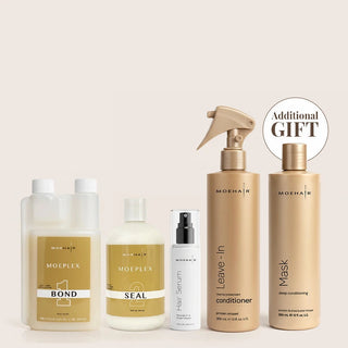 Pack of Moeplex Bond and Seal with Hair Serum & Leave-In Conditioner Moehair USA