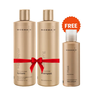 Hair Treatments - 12 Oz - Clarifying Shampoo & Hair Repair System with Free Hair Mask