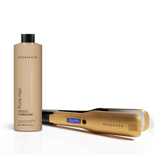 Moehair Pure Hair Makeover and Hair Straightener Combo