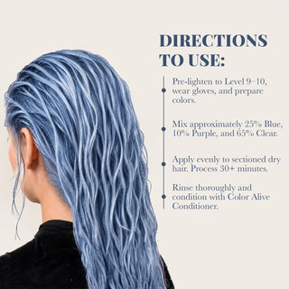 VOODOO Cool Blue Ice Hair Color Kit Moehair USA Inc.
