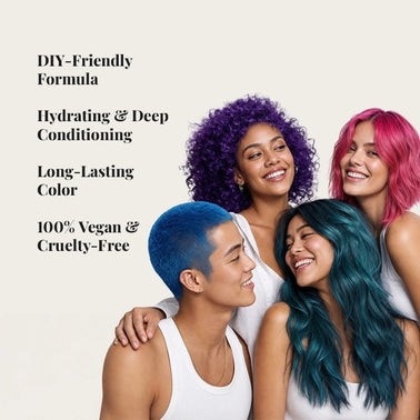 8 Oz - Blue Hair Dye - Semi Permanent | Vegan & Cruelty Free