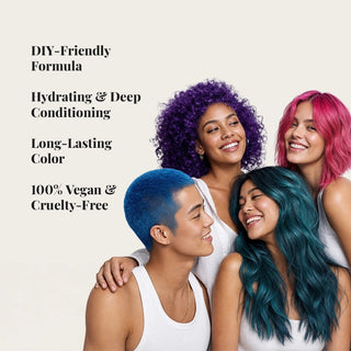 Vegan - Semi Permanent Hair Dye - Green Hair Color Moehair USA