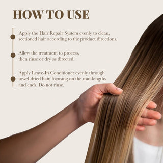Hair Repair System and Leave In Conditioner  Combo Moehair USA