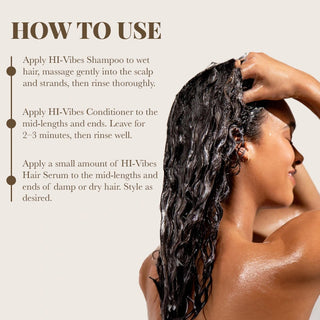 HI-Vibes Shampoo, Conditioner & Serum Trio Pack Moehair USA