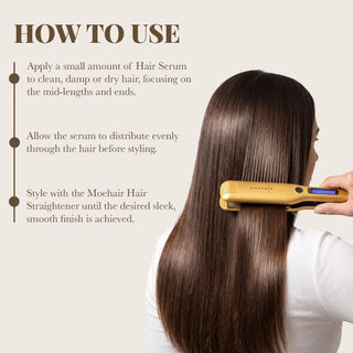 Hair Straightener and Hair Serum Combo Moehair USA