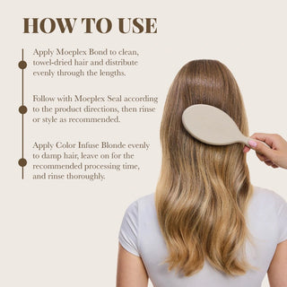 Pack of Moeplex Bond and Seal with Color Infuse Blonde Moehair USA