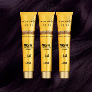 Pack of 3 - 4N@RV Mahogany Brown Hair Color 