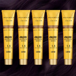 Pack of 5 - 4N@RV Mahogany Brown Hair Color 