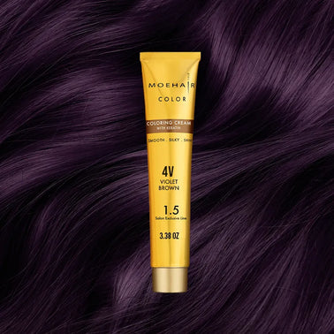 3.38 Oz - 4V - Voilet - Brown Hair Color - Permanent | Paraben