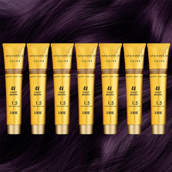 3.38 Oz - 4V - Voilet - Brown Hair Color - Permanent | Paraben