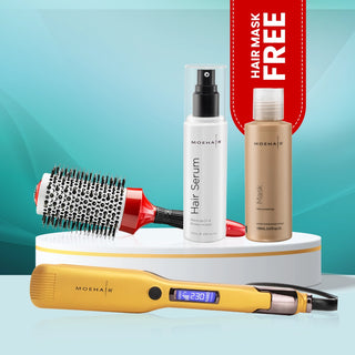 Hair Serum, Hair Straightener & Hair Brush & Hair Mask