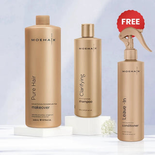 Pure Hair Makeover and Clarifying Shampoo Combo Moehair USA